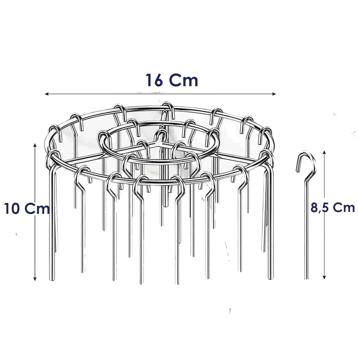 Miniatura 5 de Brochetas Soporte Para Freidora De Aire